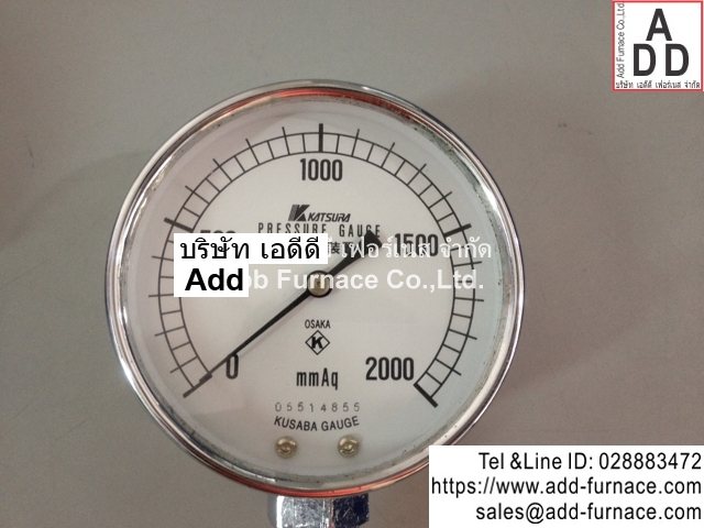 Kusaba Pressure Gauge 0to2000mmAq(1)